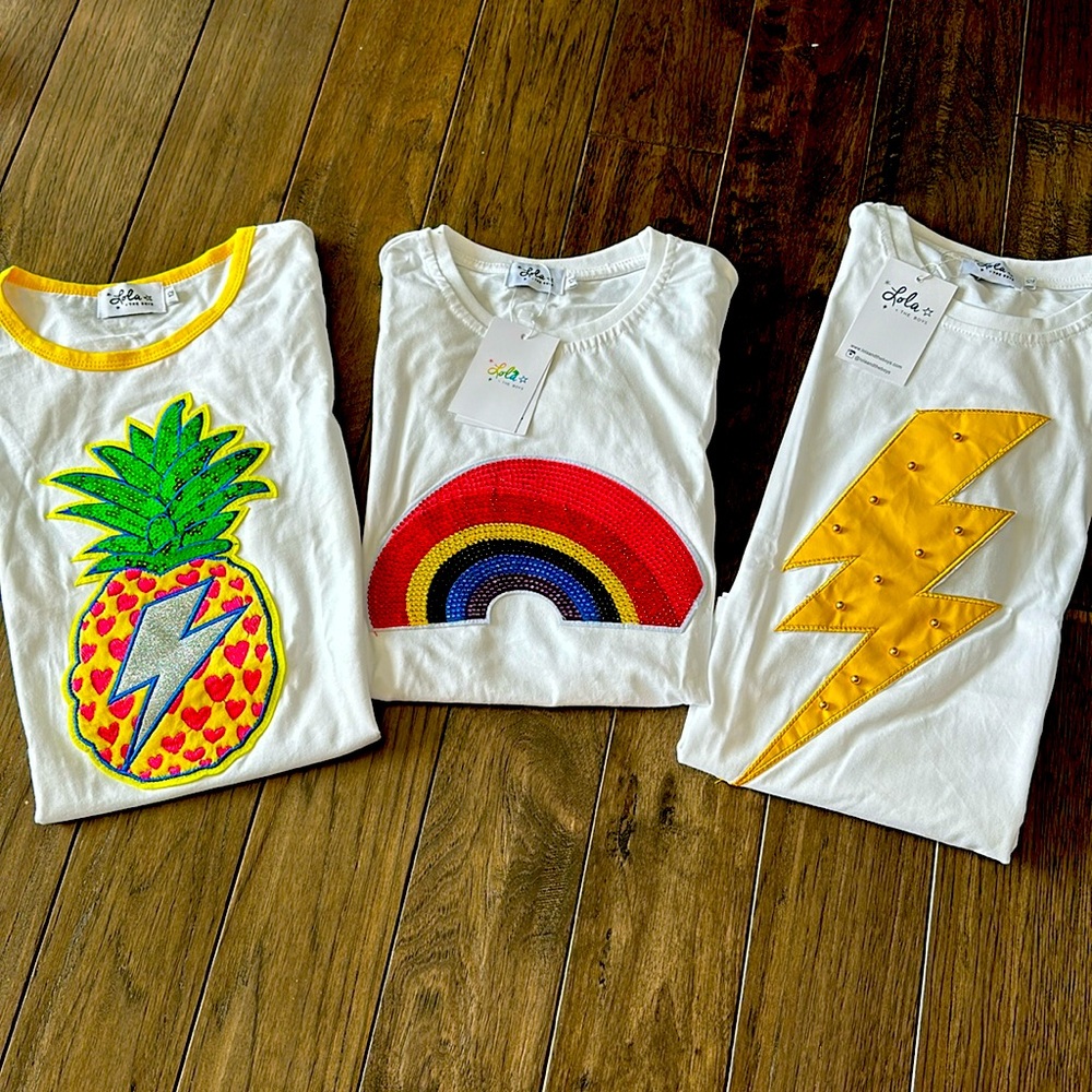 Lola and the boys size 12 t-shirts, new